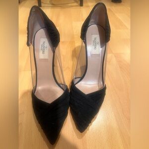 Valentino Black suede pumps